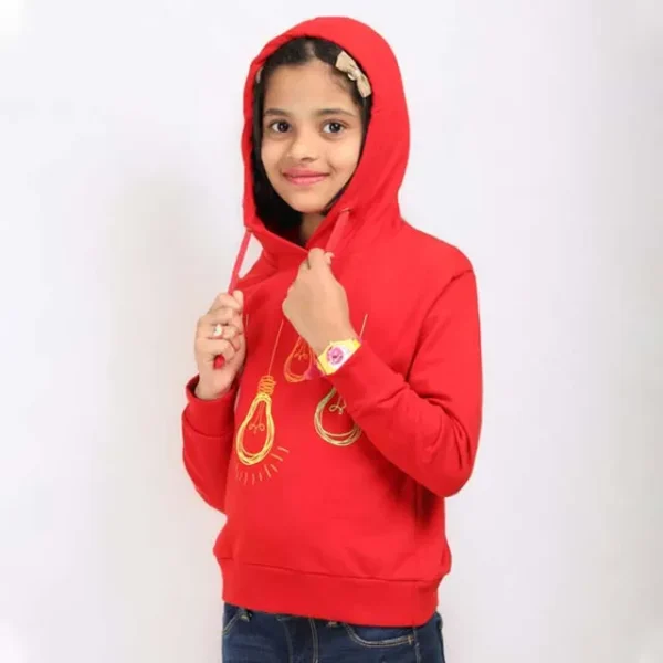 Red kids hoodie
